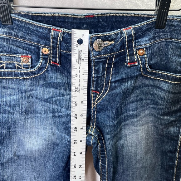 True Religion Workd Tour Skinny Jeans Womens 28 Denim Stretch Blue Cute 2251 - Picture 4 of 9
